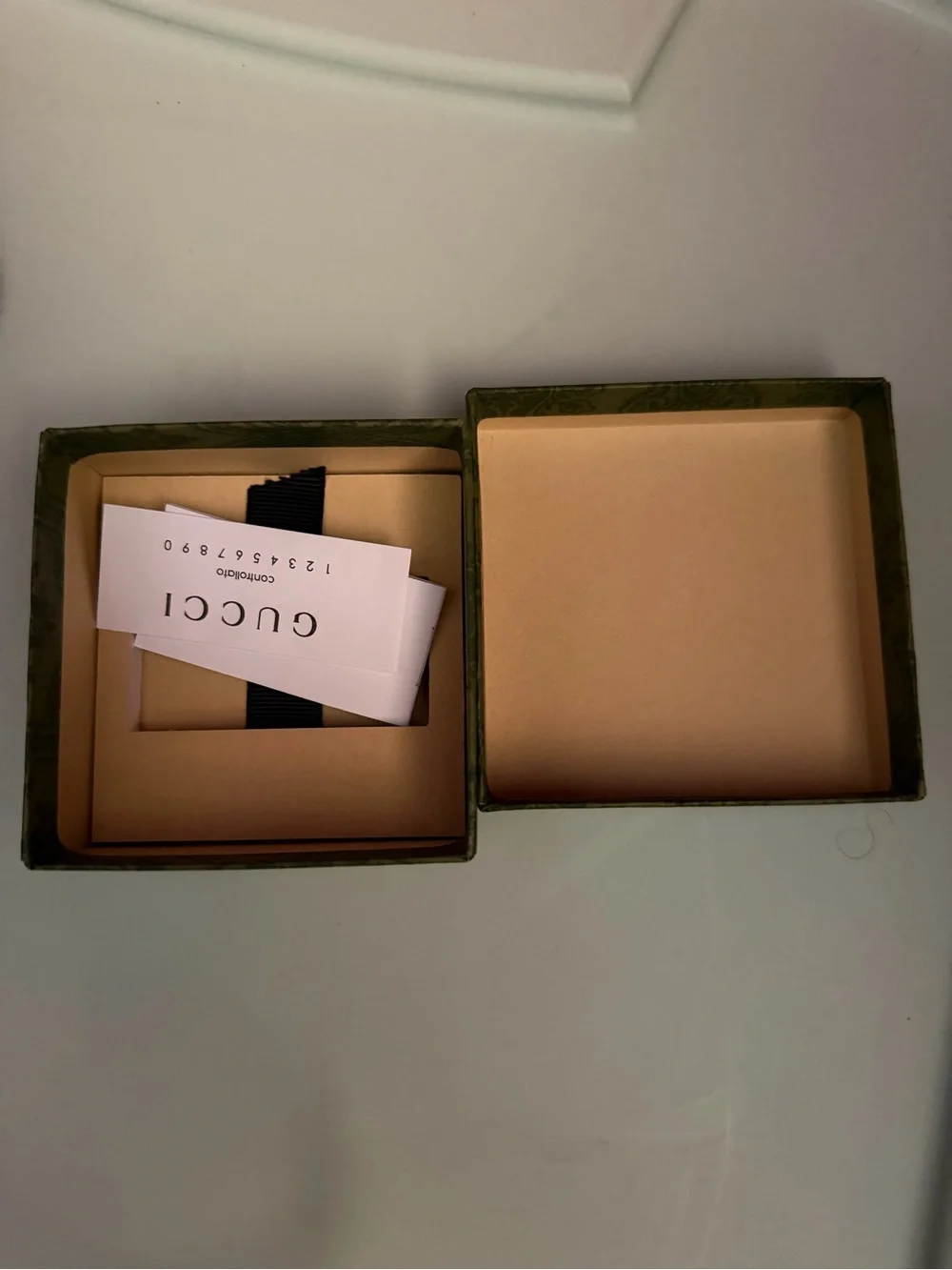 Gucci Green Patterned Gift Bag, Box & Dust Pouch Set